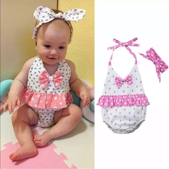 2for15 NWT Beautiful nautical little romper outfit - Picture 8 of 8